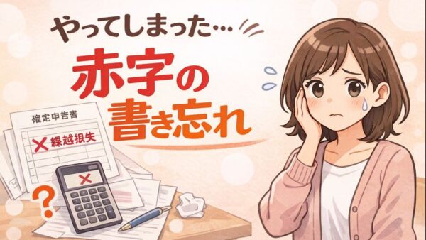 088.確定申告の赤字、書き忘れたらもう使えない？翌年以降に載せられるのか