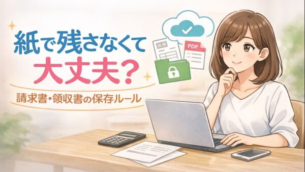 093.請求書・領収書を紙で残さなくていい？発行側の正しい保管ルールをやさしく解説