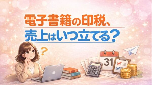 099.電子書籍の印税はいつ売上にする？月末締め・2か月後入金の考え方