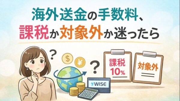 102.Wiseの手数料、消費税10％？それとも対象外？freeeで迷いやすいポイントを整理します